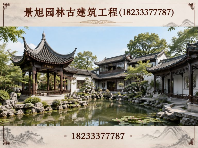 容城县仿古牌楼展示图